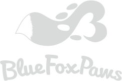 BlueFoxPaws logo grey